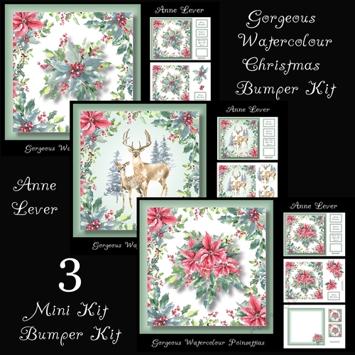 Gorgeous Watercolour Christmas Bumper kit