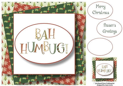 Quirky Christmas - Bah Humbug! 8x8