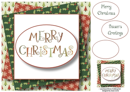 Quirky Christmas - Merry Christmas 8x8