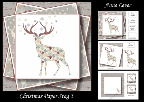 Christmas Paper Stag 3