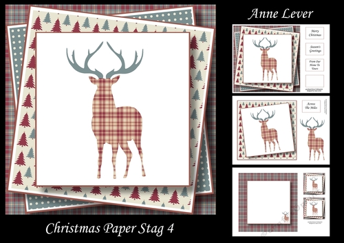 Christmas Paper Stag 4