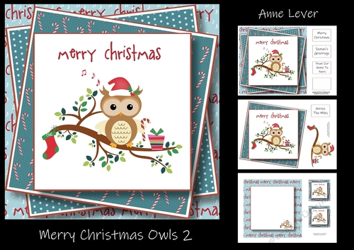 Merry Christmas Owls 2