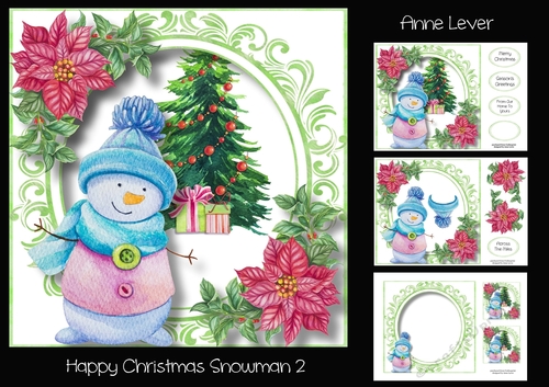 Happy Christmas Snowman 2