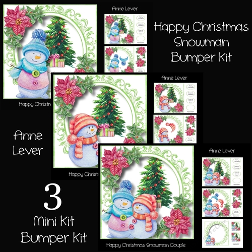 Happy Christmas Snowman Bumper Kit