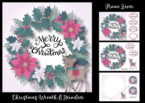 Christmas Wreath & Reindeer