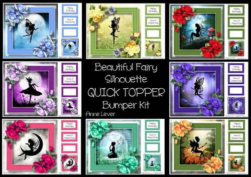 Beautiful Fairy Silhouette QUICK TOPPER Bumper Kit