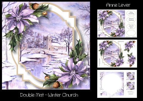 Double Mat - Winter Church