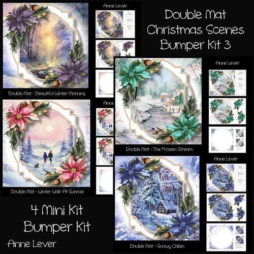 Double Mat Christmas Scenes Bumper Kit 3