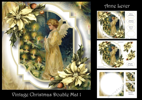 Vintage Christmas Double Mat 1