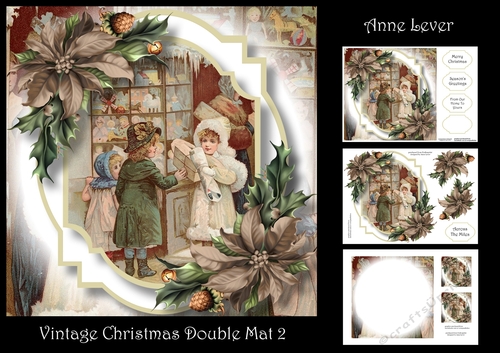 Vintage Christmas Double Mat 2
