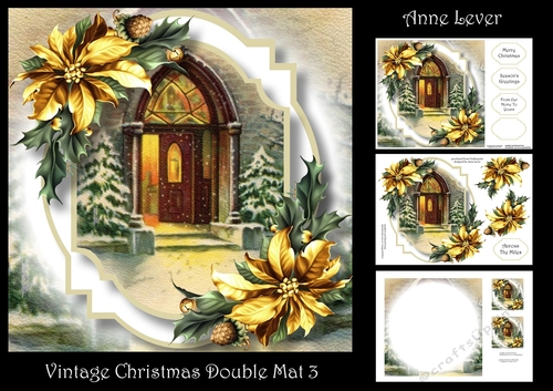 Vintage Christmas Double Mat 3