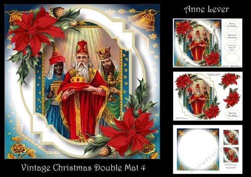 Vintage Christmas Double Mat 4