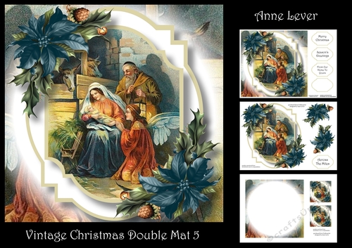Vintage Christmas Double Mat 5