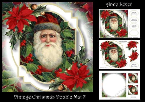 Vintage Christmas Double Mat 7