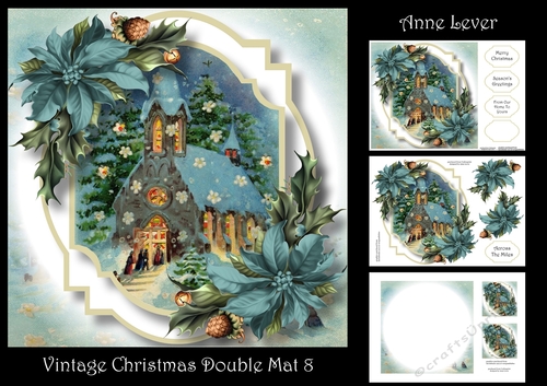 Vintage Christmas Double Mat 8