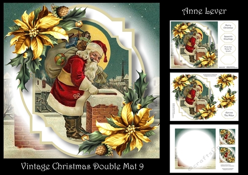 Vintage Christmas Double Mat 9