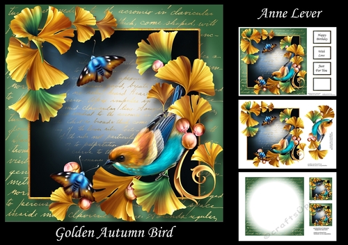 Golden Autumn Bird