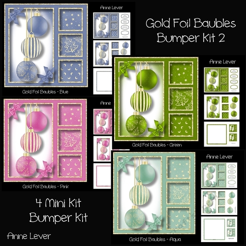 Gold Foil Baubles Bumper Kit 2