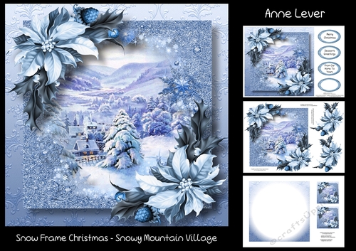 Snow Frame Christmas - Snowy Mountain Village
