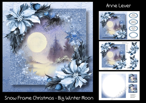 Snow Frame Christmas - Big Winter Moon