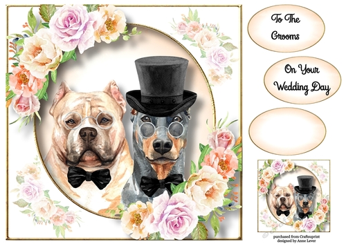The Wedding Dogs - Male 8x8