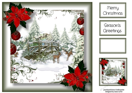 The Winter Deer Bridge 8x8