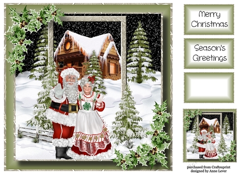 Mr & Mrs Claus 8x8