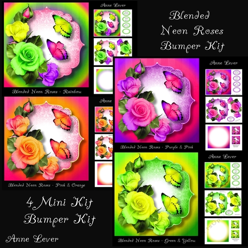 Blended Neon Roses Bumper Kit