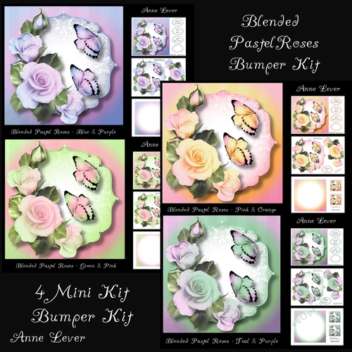 Blended Pastel Roses Bumper Kit