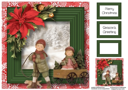 The Christmas Ornament - Playing Children 8x8