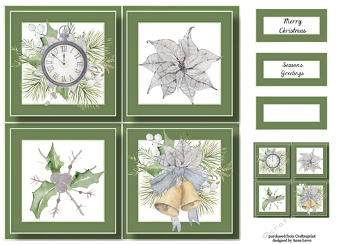 Christmas Time Quad Frame 8x8