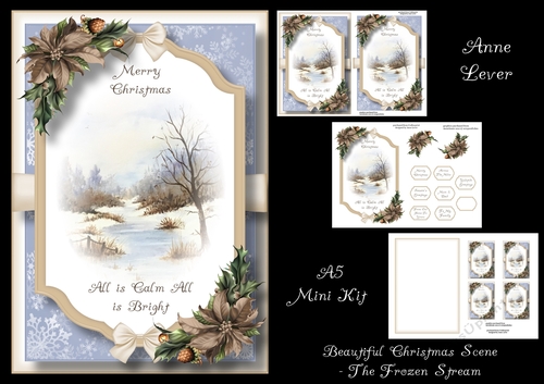 Beautiful Christmas Scene - The Frozen Stream