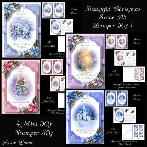 Beautiful Christmas Scene A5 Bumper Kit 1