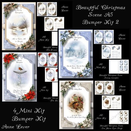 Beautiful Christmas Scene A5 Bumper Kit 2