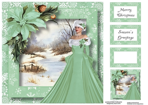 Winter Beauty - Velvet Mint 8x8