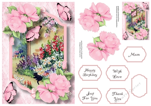 Victorian Garden & Roses 3 A5