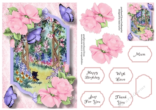 Victorian Garden & Roses 6 A5
