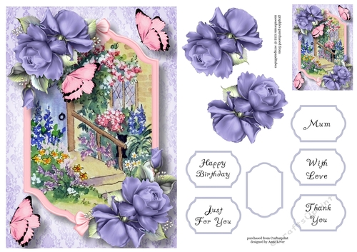 Victorian Garden & Roses 5 A5