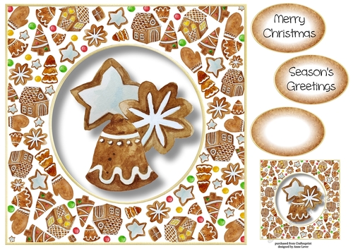 Gingerbread Christmas - Cookies 8x8