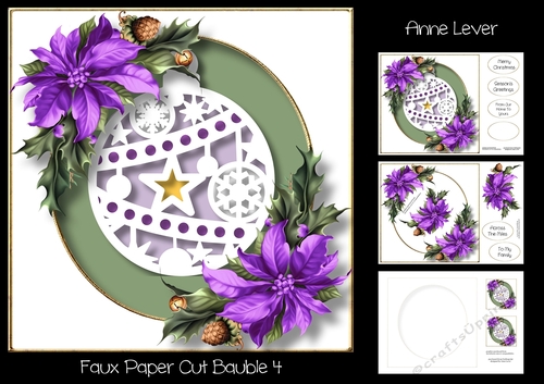 Faux Paper Cut Bauble 4
