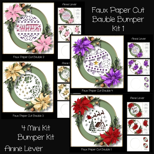 Faux Paper Cut Bauble Bumper Kit 1