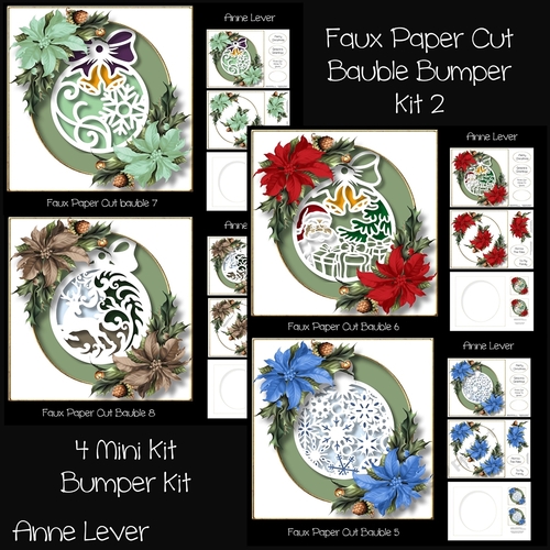 Faux Paper Cut Bauble Bumper Kit 2