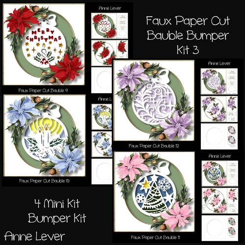 Faux Paper Cut Bauble Bumper Kit 3