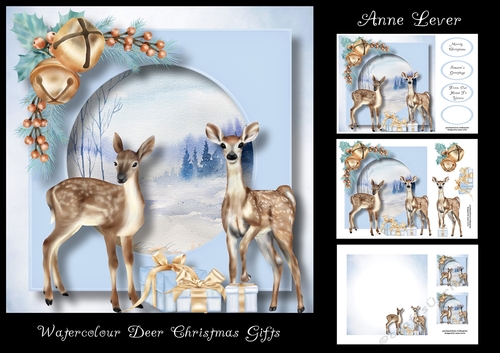Watercolour Deer Christmas Gifts