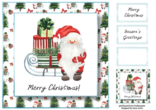 Merry Christmas Santa 2 8x8