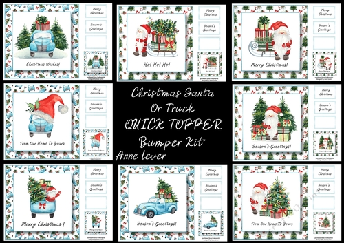 Christmas Santa Or Truck QUICK TOPPER Bumper Kit