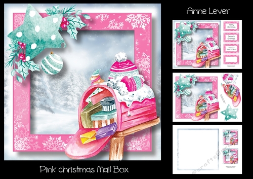 Pink Christmas Mail Box