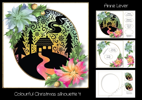 Colourful Christmas Silhouette 4