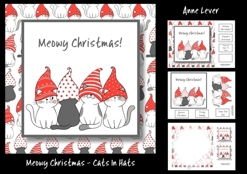 Meowy Christmas - Cats In Hats