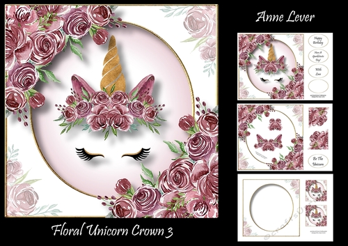 Floral Unicorn Crown 3